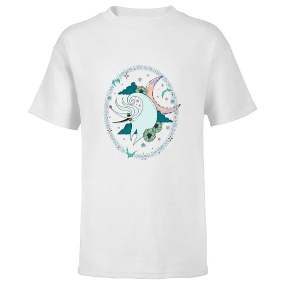 Tim Burton’s The Nightmare Before Christmas Zero Moonlight - Short Sleeve T-Shirt for Kids - Customized-White