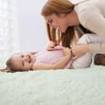 thumbnail image 3 of Arogan Soft Fluffy Area Rug Modern Shaggy Bedroom Rugs for Kids Room Nursery Rug Floor Carpets, 4'x 5.3',Cream White, 3 of 7