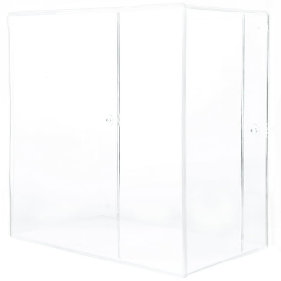 unbranded Wall Mounted Floating Rack Clear Display Case Shelves Transparent