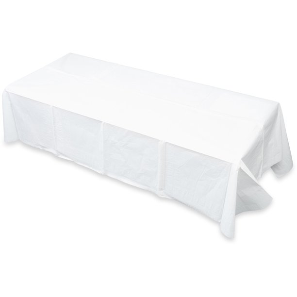 Tatco Embossed Paper Table Cover With Plastic Liner, 20ct