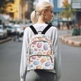 thumbnail image 7 of FORMRS Mini Backpack Purse for Women Travel Daypack Casual Shoulder Bag, Pastel Easter Pattern, 7 of 7