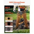 thumbnail image 2 of VEVOR Gas Powered Post Hole Digger, 52cc Post Hole Auger with 6" & 10" Bits, 3 Extension Rods, 1450W Heavy-Duty Earth Auger for Fence Posts, Deck / Pergola Posts, Plant / Tree Planting, EPA Listed, 2 of 9