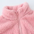 thumbnail image 3 of Mercatoo Toddler Baby Boy Girl Fleece Vest Fuzzy Sh𝐞rpa Sleeveless Waistcoat Winter Plush Faux F𝐮r Jacket Vest with Pockets, 3 of 8