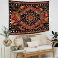 thumbnail image 3 of Gojian Orange Sun and Moon Tapestry Wall Hanging, Indie Hippie Mandala Cool Wall Tapestries, Aesthetic Tapestry for Bedroom Living Room Dorm, 3 of 6