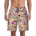 thumbnail image 1 of Board Shorts Summer Psychedelic Hawaii Beach Short Pants Men Running Surf Fast Dry Printed Swim Trunks, 1 of 5