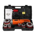 thumbnail image 1 of LHCER Electric Pipe Threader, Portable Handheld Electric Pipe Threader Threading Machine With 6 Dies , Pipe Threader Tool, 1 of 8