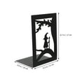 thumbnail image 2 of 2Pcs Vintage Bookends Book Ends Heavy Duty Book Holders Desktop Decoration, 2 of 8