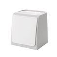 thumbnail image 1 of Mini cubo de basura de pared con tapa abatible., 1 of 8