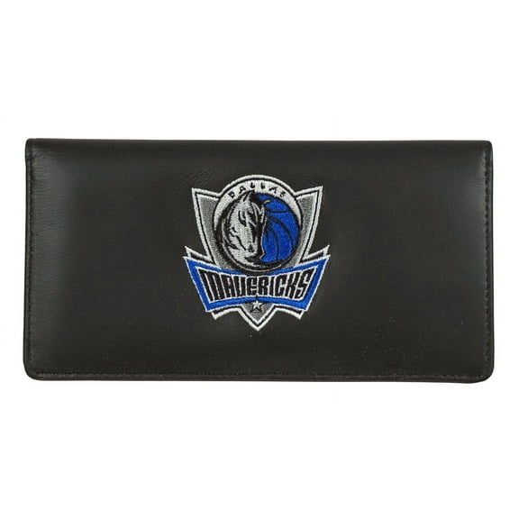 Dallas Mav's Basketball Maverick's Leather Embroidered Checkbook Cover
