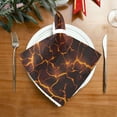 thumbnail image 2 of GZHJMY Molten Lava Texture Napkins Reusable Washable Cloth Napkins Set of 4, Soft Comfortable Dinner Napkins for Family Weddings Holiday Party 20 X 20 Inch Washcloths, 2 of 7