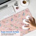 thumbnail image 4 of Long Mouse Pads for Desk,Pink Cartoon Unicorn Rainbow Cloud Bird Desk Mats on Top Of Desks, Desk Mouse Pad Extra Large with 3mm Non-Slip Base and Stitched Edge for Gaming,Work,Home 35.4"x15.7", 4 of 5