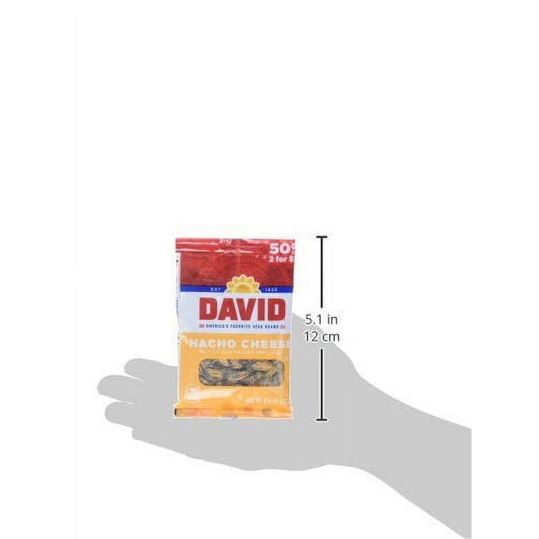 cheesenuts 08、15、55、58、62、65 DAVID Seeds Sunflower Seeds, Nacho Cheese Flavor, 0.8 Ounce