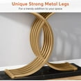 thumbnail image 4 of Modern Console Table, 39-Inch Accent Table with Geometric Metal Legs, 4 of 4