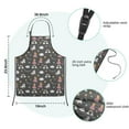 thumbnail image 7 of Dark Gray Princess Unicorn Cloud Pattern Kids Aprons for Girls and Boys,Adjustable Neck Strap Toddler Aprons for Kids Cooking Baking, 7 of 7