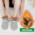 thumbnail image 3 of Slipper Socks, PUTUO Fuzzy Socks, Thermal Cozy Warm Fluffy Winter Warm Socks, 1 Pair Plush Socks for Men, Christmas Gifts for Men, 3 of 7