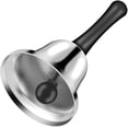 thumbnail image 3 of Hand Bell Metal Tea Bell Service Bell Gold Hand Bell School Small hand bell for adults, 3 of 4