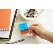 Post-it® Notes Cube, 1 7/8 in. x 1 7/8 in., Assorted Bright Colors, 400 Sheets/Cube, 3 Cubes/Pack
