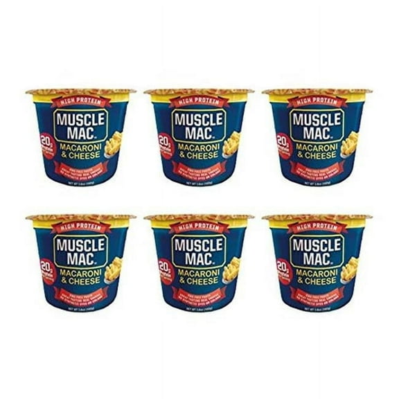 Muscle Mac  3.6 oz Macaroni & Cheese Microwave Cup, Pack of 12