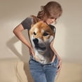 thumbnail image 3 of Fotbe Regal Shiba Inu Body de Mujer con Cuello Redondo y Mangas Cortas, Sin Mangas Ajustado, Suave, Cómodo y Básico-Small, 3 of 7