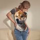 thumbnail image 3 of Balery Regal Shiba Inu Body de cuello redondo de manga corta para mujer Tops de manga corta Tops básicos-Large, 3 of 7