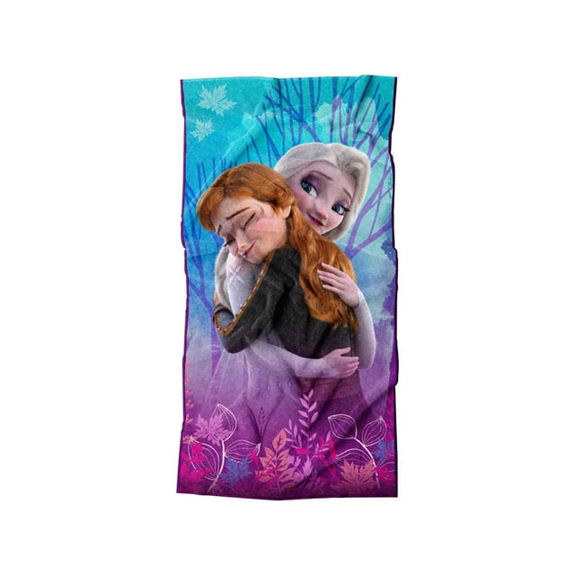 Toalla Providencia Premium Para Baño Frozen Hermanas Morado