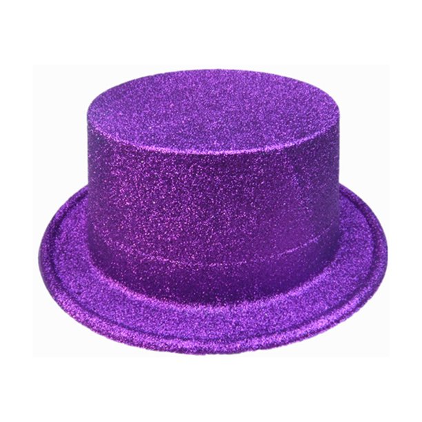 AmShibel Bright Glitter Top Hat Costume Party Hat Plastic Top Hats