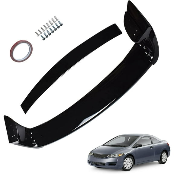 OTTULUR Rear Trunk Spoiler Wing Gloss Black JDM Mugen Style Replacement for 2006 2007 2008 2009 2010 2011 Civic Sedan