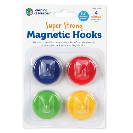 UPC 765023026948 product image for Learning Resources Super Strong Magnetic Hooks - 4 Pieces Sign Holders  Classroo | upcitemdb.com