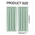 thumbnail image 2 of AUQ Green Blackout Curtains 84 Inch Length 2 Panels Set,Rod Pocket Room Darkening Drapes for Bedroom Living Room,Insulated Thermal Light Blocking Window Curtain Green Curtains Blackout,52*84", 2 of 7