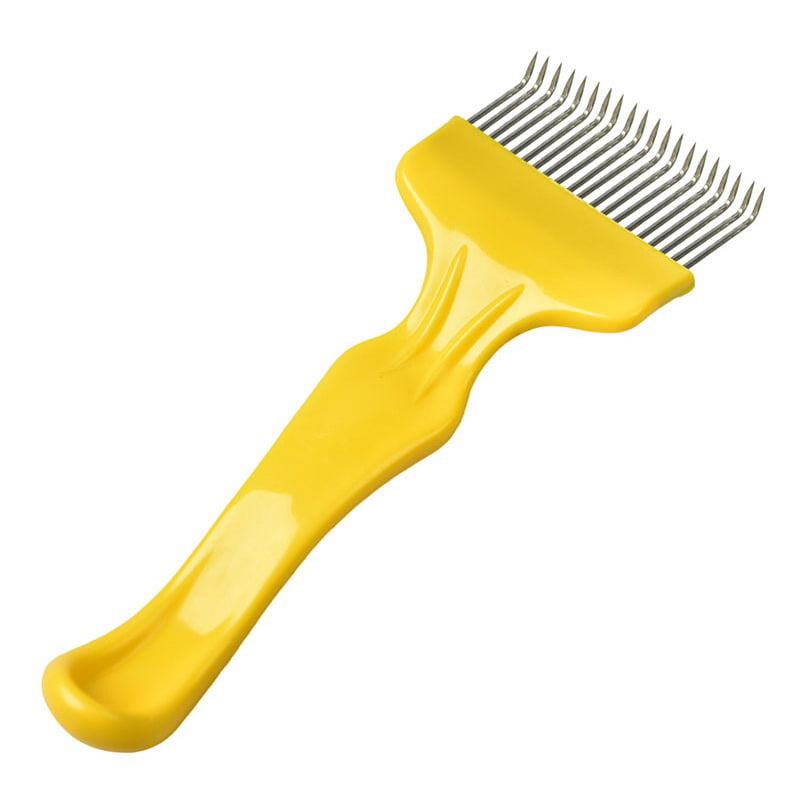 Stainless Steel Uncapping Fork with 21 Bent Tines Plastic Handle Honey ...