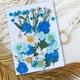 thumbnail image 2 of Artesanías de flores secas naturales Ramos en relieve Flores prensadas Decoraciones florales Decorativos para el hogar para tarjetas de boda Resina Vela azul floral Speravity HA010758-05, 2 of 7