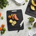 thumbnail image 4 of ZWILLING Plant Fiber 14-in x 11.25-in Non-Slip Cutting Board - Slate, 4 of 6