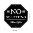 thumbnail image 2 of No Solicitation Sign Soliciting Trespassing Thank You Reflective, 2 of 8