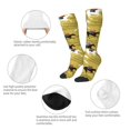 thumbnail image 3 of Fotbe Horsemen In Horseraces Calcetas Divertidas Estampadas para Hombre y Mujer, Calcetas de Algodón hasta la Rodilla para Caminar, Correr, Enfermería y Embarazo, 3 of 6