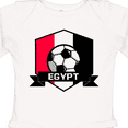 thumbnail image 4 of Inktastic Soccer Egypt Flag Banner Boys or Girls Long Sleeve Baby Bodysuit, 4 of 5