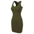 thumbnail image 7 of MixMatchy Women's Fitted Sleeveless Sexy Bodycon Round Neck Mini Dress, 7 of 7