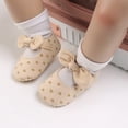 thumbnail image 2 of Uccdo Baby Girls Princess Bowknot Dress Shoes Infant Non-Slip Mary Jane Flats Shoes 0-18M, 2 of 6