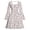 purple tiny floral, variant on Lanbubble Girls Long Sleeve Dress Square Neck Bell Sleeve A-Line 13-14Y