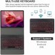 thumbnail image 4 of Funda de PU Ultradelgada con Teclado y Mouse Retroiluminados de 7 Colores, Negra para Lenovo Tab P12 Pro 12.7" 2025, 4 of 7