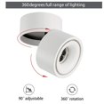 thumbnail image 4 of Focos de techo Led de 5w, luz de techo, ángulo ajustable del cuerpo de la lámpara, focos de lámpara, focos de techo, 4 of 5