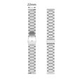 thumbnail image 3 of 22mm Universal Three Bead Stainless Steel Bracelet Solid Metal Replacement Watch Strap Band for Smart Wristbands and Timepieces, 3 of 9