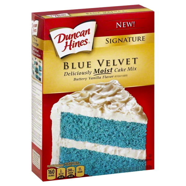 Blue Velvet Cake Box Mix (3 Pack) Duncan Hines® Signature Blue Velvet Buttery Vanilla Flavor