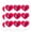 Clear, variant on Rampaging Red Chimpanzee Ape Monkey King Heart Shaped Planner Calendar Scrapbook Craft Stickers