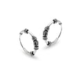 thumbnail image 2 of Sterling Silver 10mm, 12mm & 14mm Polished and Bali Endless Hoop Earrings, Set of 3, 2 of 2