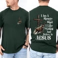 thumbnail image 2 of I Am a Simple Man I Like Hunting and Believe in Jesus Double Sided T-Shirt – Christian Deer Hunter Graphic Tee, Faith-Based Hunting Season Shirt for Men & Women, 2 of 6
