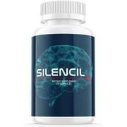 (1 Pack) Silencil for Tinnitus Supplement Pills, Premium White Color and One Size Tinnitus Support Relief Supplement Capsules (60 Capsules)