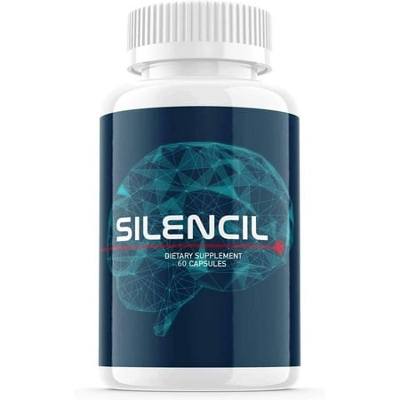 (1 Pack) Silencil for Tinnitus Supplement Pills, Premium White Color and One Size Tinnitus Support Relief Supplement Capsules (60 Capsules)