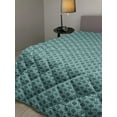 thumbnail image 2 of Teal Down Alternative Comforter, Vertical Chevron Triangles Abstract Arrow Motifs Zigzag Herringbone Pattern Vintage, Microfiber Quilt for All Season, 5 Sizes, Multicolor, by Ambesonne, 2 of 3
