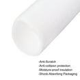 thumbnail image 4 of Uxcell 2 Pcs Foam Tube Sponge Protective Sleeve Heat Preservation Polyethylene Foamed Cotton White 2.75" x 3.15", 4 of 5