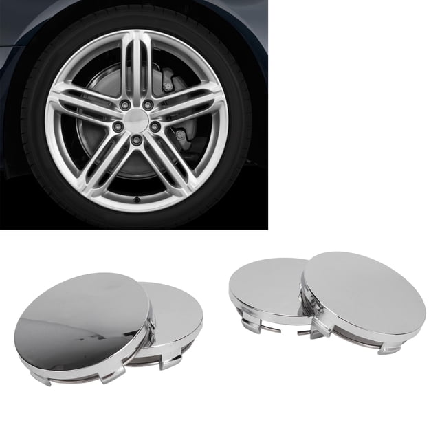 Tapa Central De Rueda De Coche ABS De 60 Mm Con Fijación Segura Con Revestimiento UV, Diseño Elegante Para Decoración De Coche Y Protección Fuerte